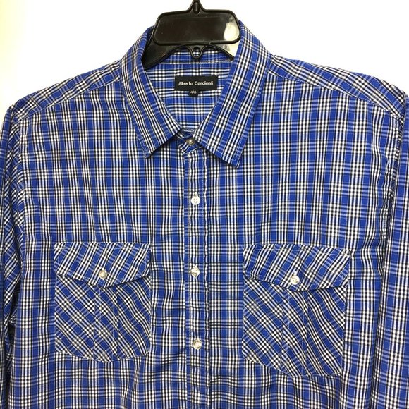 Alberto Cardinali LS Button Down Shirt XXL EUC - Picture 2 of 6